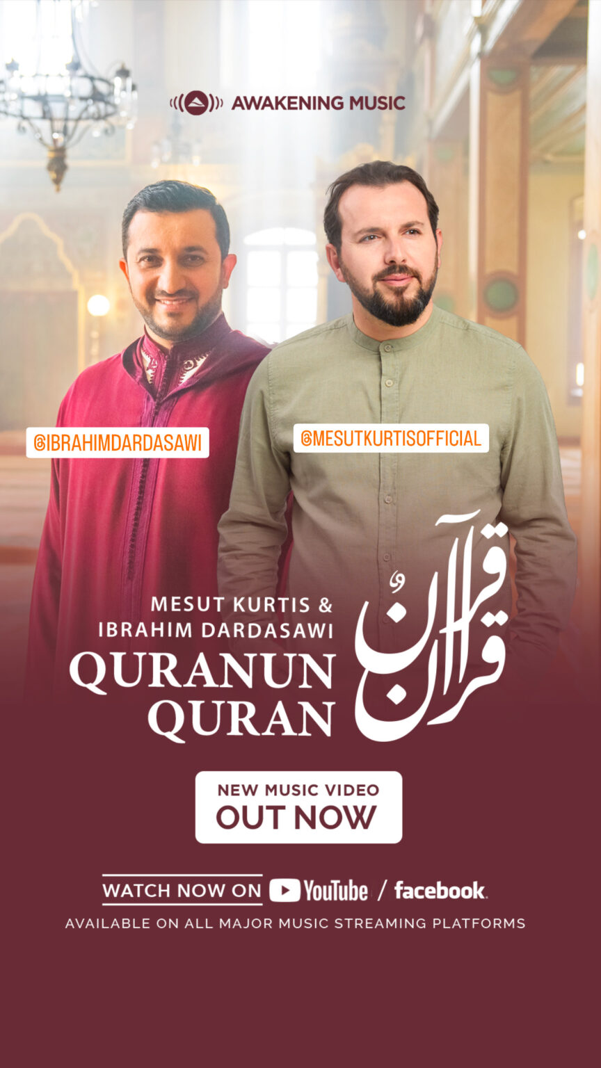 A poster promotes the song "Quranun Quran"