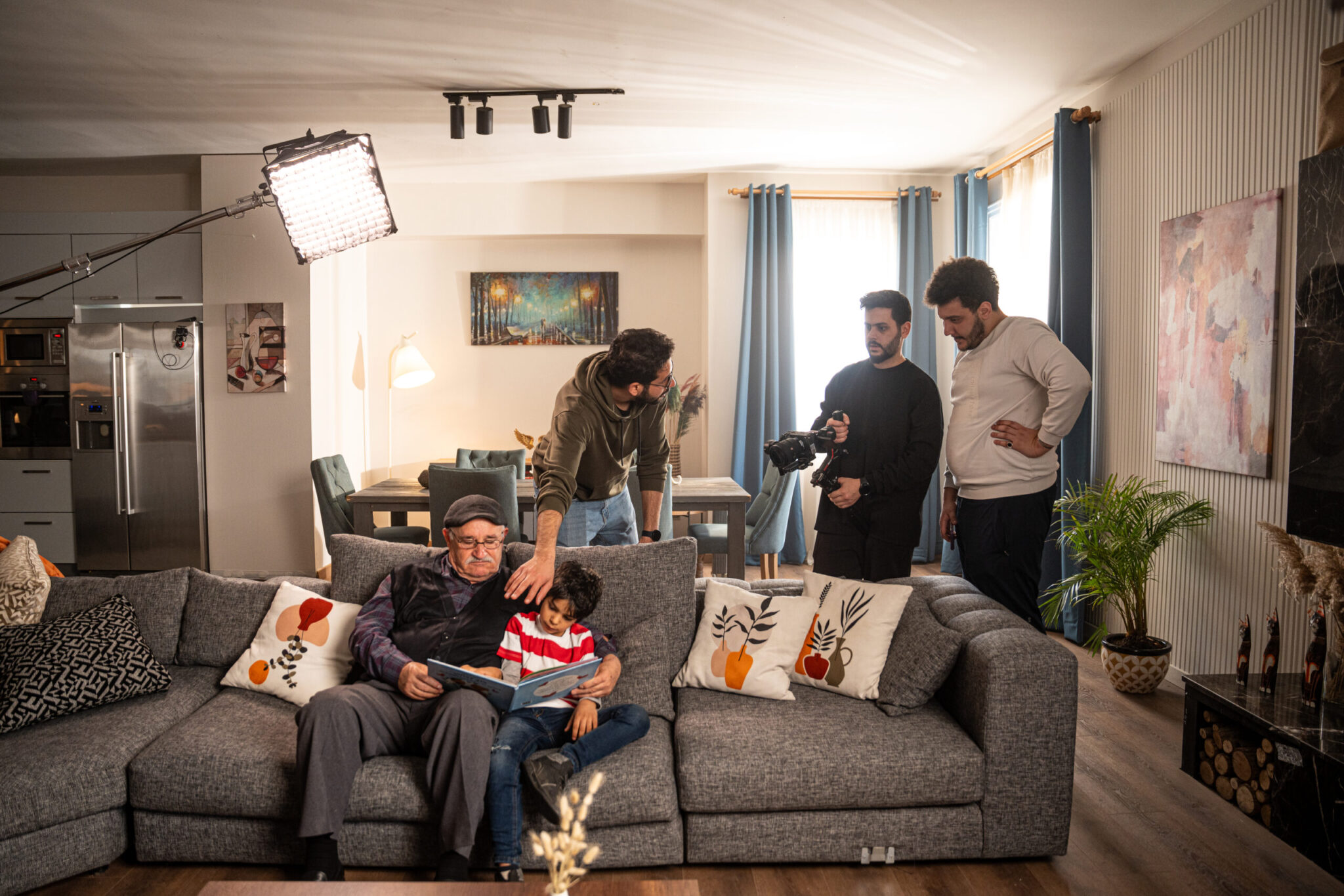 REDSHIFT team on set